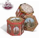 Wicklein Hexagonal Tin with 2 Sorts of Lebkuchen