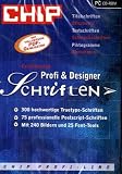 Profi- & Designer-Schriften, CD-ROM F�r Windows 9xME/NT/2000/XP