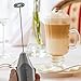 KitchenPROP Handheld Milk Whisk Frother with Stand, Includes 5x Holiday Stencils, Use for Cappuccino, Latte, Matcha Tea, Hot Chocolate, Butter Coffee, Protein Shakes, Powder Drinks, Eggs, Baby Formula