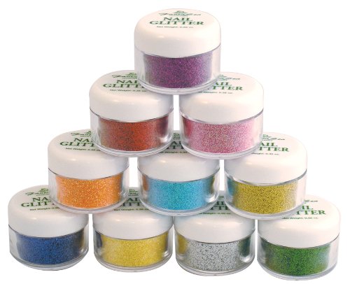 FantaSea 10 piece Nail Art Glitter Set