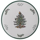 Spode Christmas Tree Round Footed Cake Plate
