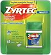 Zyrtec Allergy Relief (10 mg), 45-Count Tablets