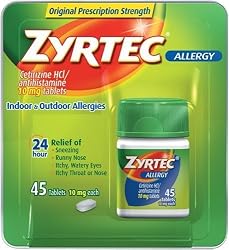 Zyrtec Allergy Tablets 45 ct (10 mg)
