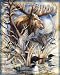 Moose Fleece Panel Throw Blanket