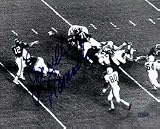 Joe Namath Autographed Alabama Crimson Tide Versus Texas Longhorns with Willie Green 16 x 20 Photog