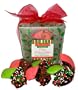 Belgian Dark Chocolate Dipped Holiday Fortune Cookies