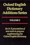 Oxford English Dictionary Additions Series, Vol. 2
