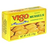 Vigo Mussels Escabeche, 4-Ounce Cans (Pack of 10)