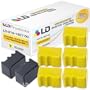 LD &copy; Xerox Phaser 850 Compatible 5 Yellow & 2 Black 016-1827-00 Solid Ink ColorStix Cartridge