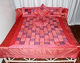Patch Handmade King Size Bedspread Bedcover Bedsheet India