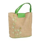Olive N Figs Embroidered Creeper Jute Handbag/Tote
