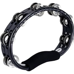 Meinl TMT1BK ABS Tambourines mit Stahlschellen Handmodell, Schwarz