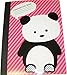 Carolina Pad Studio C Wide Ruled Composition Book ~ the Hair of the Dog Collection (Panda on Pink Stripes; 7.5