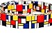 Dutch Dog Amsterdam Eco Friendly Mondrian Dog Collar, 15-20-Inch, Medium