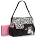 Trendy Boutique Black & White Zebra Striped Pink Zebra Diaper Bag