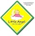 LITTLE ANGEL ON BOARD GIRL Car Safety Sign, Baby on Board,
