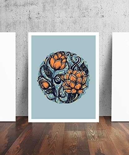 Three Lotus Phases Balance Print