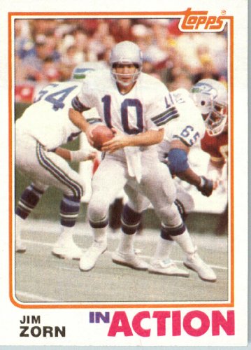 1982 Topps # 256 Jim Zorn Seattle Seahawks Football Card - In Protective Screwdown Display Case!