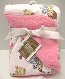 Precious Moments Baby Infant Reversible High Quality Blanket Pink