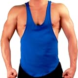 Mens Royal Bodybuilding Gym String Posing Tank Top New Gary Majdell Sport Size Large