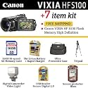 Brand New Canon VIXIA HF S100 Flash Memory High Definition With Essential ButterflyPhoto HD Accessory Kit Includes 16GB Memory, 5 Hour Extended Battery & Charger + Video Light + Case + Tripod & Much More