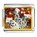 Santa Claus Christmas Gift Dalmatian Dogs Italian Charms Bracelet Link