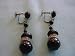 Jet and Rhinestone Earrings