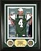Brett Favre Framed New York Jets 'Press Conference' Photo Mint with 24KT Gold Coins