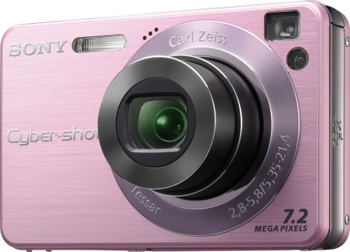 Sony Cybershot DSCW120/P 7.2MP Digital Camera with 4x Optical Zoom with Super Steady Shot (Pink)
