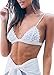 Wink Gal Women's Sexy Lingerie Thin Band Bralette Full Lace Bra Top