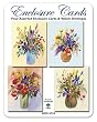 Watercolor Bouquets - Set of Four Gift Cards and Vellum Envelopes