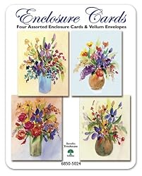 Watercolor Bouquets - Set of Four Gift Cards and Vellum Envelopes