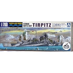 Aoshima 1 700 WWII German Battleship TIRPITZ (Waterline Hull) from Boat Hulls
