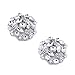 ELEGANTPARK AM Women Rhinestones Decoration Wedding Party Shoe Clips 2 Pcs Silver