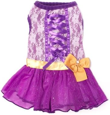 Dogs of Glamour Tutu-Riffic Dress, Medium, Purple