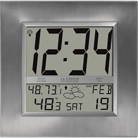 La Crosse Technology WS-8439U Atomic Digital Wall Clock