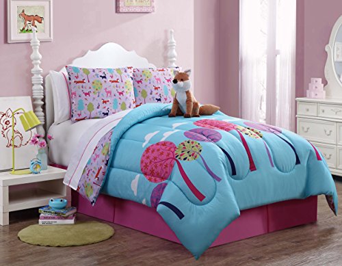 9 Pc Reversible Fox Comforter Set Bed In A Bag Full Size Bedding