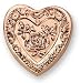 Old Dutch International 7-Inch Solid Copper Heart Rose Mold, 1-Pint