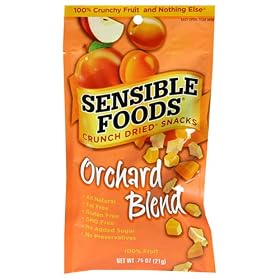 Sensible Foods Crunch Dried Snacks, Orchard Blend, 0.75-Ounce Pouches (Pack of 24)