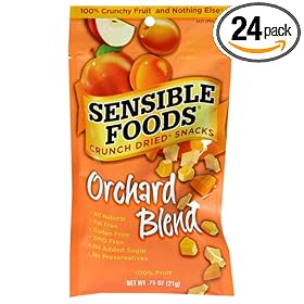 Sensible Foods Crunch Dried Snacks, Orchard Blend, 0.75-Ounce Pouches (Pack of... by Sensible Foods