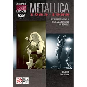 Cherry Lane Metallica - Guitar Legendary Licks 1983-1988 (DVD)