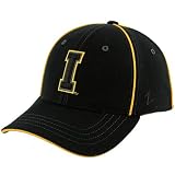 Zephyr Iowa Hawkeyes Black Abyss Zfit Hat