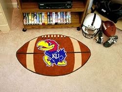 Kansas Jayhawks 22"x35" Football Floor Mat (Rug)