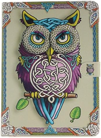 iPad Air2 Case Apple iPad Air2 Case,MOUSE Monster Vivid Energetic Owl Pattern Premium Pu Leather [Stand Feature] Magnet Slim Flip Folio Kickstand Case Cover for Apple iPad Air2