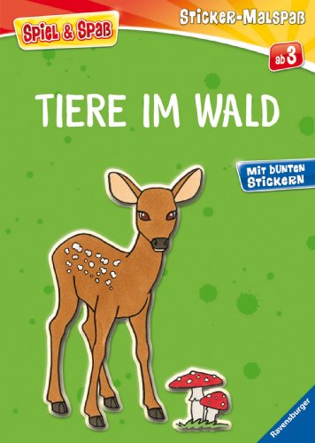 Produkt-Bild: Mein Ravensburger Sticker-Malspa&szlig;. Tiere im Wald