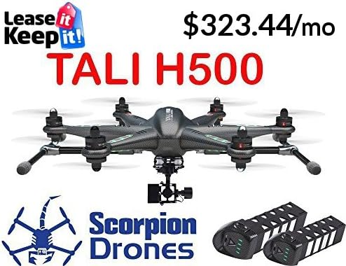 Tali H500 GoPro Carbon Fiber (USA) FPV Drone DEVO F12E G-3D Gimbal (support GoPro Camera) + Free Extra Battery