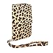 Alcatel One Touch - Cellularvilla Pu Leather Wallet Card Flip Open Pocket Case Cover Pouch For Alcatel One Touch Fierce 2 7040T (Brown Leopard)