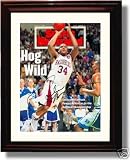 Framed Corliss Williamson Autograph Print - Arkansas Razorbacks - 4/11/1994