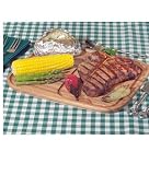 Ironwood Gourmet Wooden Steak Plate 11x13