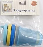 3 Sippy Cups & Lids, Blue